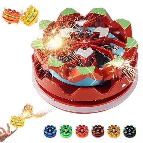 Fireworkse Fingertip Gyro,Fireworkse Gyroscopes Fireworkse Fidget Spinner,Fireworkse Spinnings Top,Luminous Spinnings Gyroscopes Battle Decompressions Toy von HHXHQ