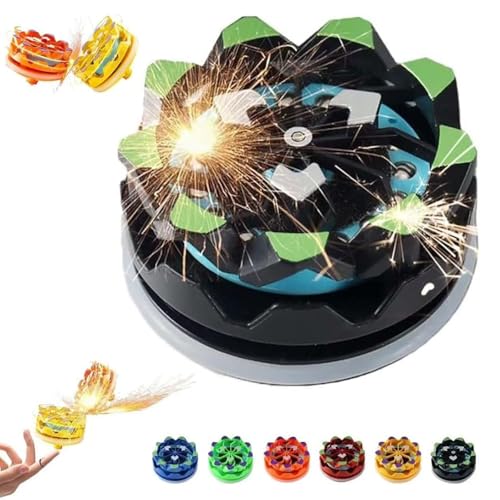 Fireworkse Fingertip Gyro,Fireworkse Gyroscopes Fireworkse Fidget Spinner,Fireworkse Spinnings Top,Luminous Spinnings Gyroscopes Battle Decompressions Toy von HHXHQ