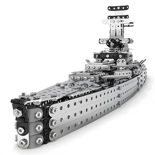 HI-REEKE 3D-Metall-Puzzle für Erwachsene, militärisches Kampfschiff-Modellbau-Set, STEM-Spielzeug für Jungen, Geschenk, 1188 Teile von HI-REEKE