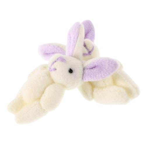 HIAKDOFT 2 Stück Mini Plüschhase mit Gelenken Bewegliches Kuscheltier Süßer Kleiner Hase für Ostern Hochzeitsdekoration Handliche Deko für Party und HIAKDOFT 2 Stück Mini Plüschhase mit Gelenken Bewegliches Kuscheltier Süßer Kleiner Hase für Ostern Hochzeitsdekoration Handliche Deko für Party und von HIAKDOFT
