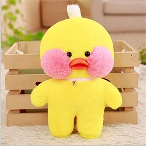 HICAS Gelbe Ente Kuscheltier Niedlich Plüsch Weiche Ente Plüschpuppe Korean Netred Trägt Hyaluronsäure Kleine Gelbe Ente Puppe Kinderspielzeug Geburtstagsgeschenk 30cm (Gelbe Nackt-Ente) von HICAS