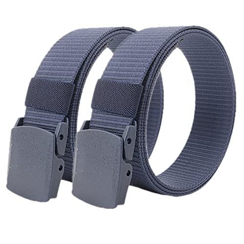 Einstellbares Nylon-Werkband für Männer 2 Military Tactical Belt for Men Women Lightweight Nylon Quick Release POM Belt,The Length from 110-160cm(Blue,110) von HIFRQVVC