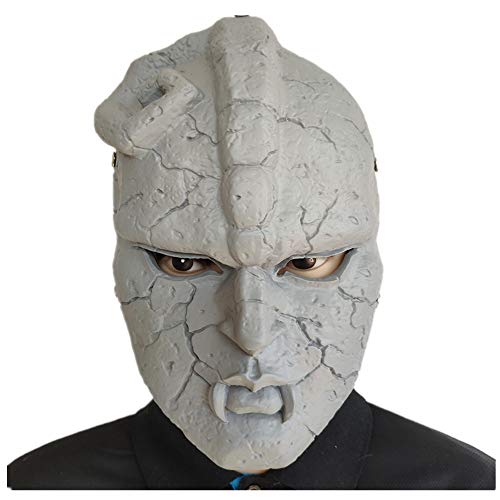 HIGGEL New Jojo Wonderful Adventure Stone Ghost Stone Ghost Mask Resin Mask Cosplay Halloween Mask (Wearable Style) von HIGGEL