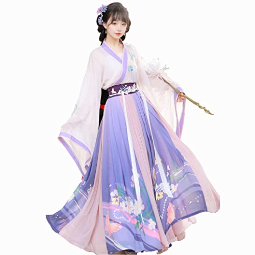 HIMKSRE Frühling Sommer Chinesisches Kleid Orientalischen Stil Frau Hanfu Kostüm Cosplay Antike Traditionelle Elegante Prinzessin Leistung Kleidung(S) von HIMKSRE