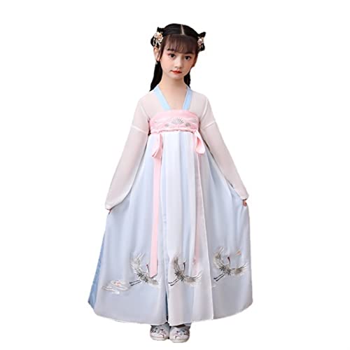 HIMKSRE Hanfu for Kinder – traditionelle chinesische Kinderkleidung im einfachen Stil for jeden Tag(L) von HIMKSRE