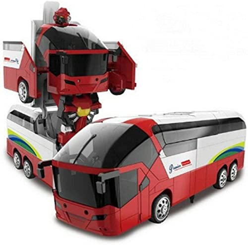 HIMOTO HSP 2.4GHz RC Ferngesteuerter Bus mit Transformations-Funktion, Beleuchtung inkl. Fernsteuerung und Akku, Truck-Modell, LKW, Auto, Car, Fahrzeug, Maßstab 1:18 von HIMOTO HSP