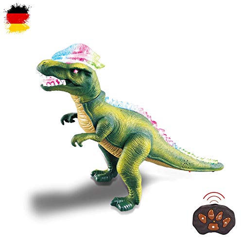 HIMOTO HSP T-Rex Dinosaurier, Tyrannosaurus RC Ferngesteuerter mit Gehfunktion, Sound- und Lichteffekte inkl. Fernsteuerung von HIMOTO HSP