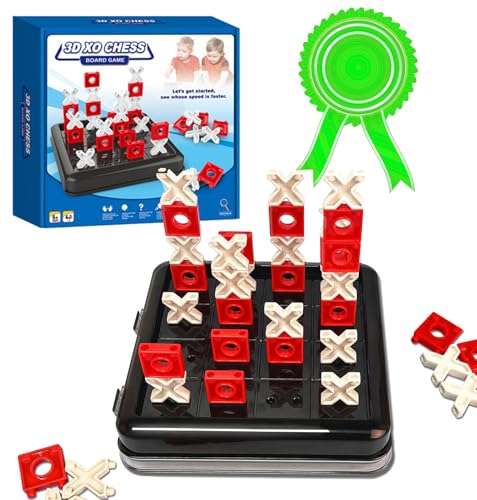 3D Tic Tac Toe Game, travel Pack, Connect 4 in a Row Classic & Challenging Board Sizes, travel Board Games, Kids Games, Family Games, travel XO Board Games von HIMS