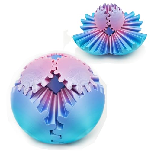 3D Zahnradball Spin Ball oder Würfel Zappelspielzeug -Tischspielzeug - Ideal für sensorische Bedürfnisse und Autismus Perfekt für Stress und Angst Entspannendes Zappelspielzeug (MIni) von HIMS