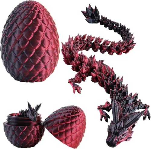 HIMS 3D Gedruckte Dracheneier mit Drache im Inneren, Drachenei Beweglicher Kristalldrache Spielzeug, Überraschungs Easter Dracheneier Wohnkultur HIMS 3D Gedruckte Dracheneier mit Drache im Inneren, Drachenei Beweglicher Kristalldrache Spielzeug, Überraschungs Easter Dracheneier Wohnkultur von HIMS