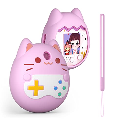 HIMS Silikon-Schutzhülle für Tamagotchi Pix interaktives virtuelles Haustierspielgerät, Schutzhülle für Tamagotchi Pix mit Fingerband, Ersatz-Schutzhülle für Tamagotchi Pix von HIMS