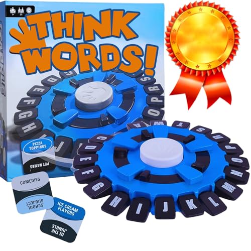 Think Words Tapple Wortspiel Das schnelle Denkbuchstaben-Pressspiel UK Fast-Paced Family Board Game Fun Word Puzzle Game Lernspiele für Erwachsene Kinder Familien von HIMS