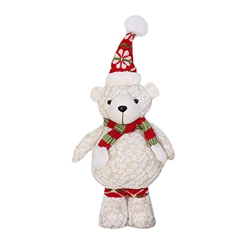 Bauernhaus-Dekoration, gefüllter Strickbär für Puppe, Winter, saisonal, handgefertigt für Schlafzimmer, Küche, Ornament, Weihnachtspuppen für Mädchen, Partygeschenk, handgefertigt Bauernhaus-Dekoration, gefüllter Strickbär für Puppe, Winter, saisonal, handgefertigt für Schlafzimmer, Küche, Ornament, Weihnachtspuppen für Mädchen, Partygeschenk, handgefertigt von HINAYOSAN