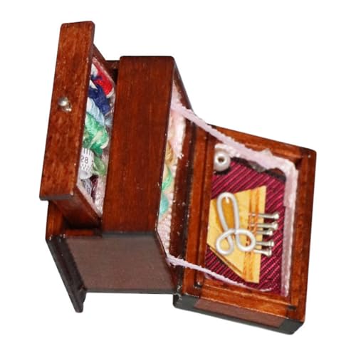 Detailliertes Miniatur-Nähwerkzeug-Set mit Zubehör, 1/12 Puppenhäuser, Szene, Zimmer-Display, Möbelmodell, Puppenhäuser, Dekoration Detailliertes Miniatur-Nähwerkzeug-Set mit Zubehör, 1/12 Puppenhäuser, Szene, Zimmer-Display, Möbelmodell, Puppenhäuser, Dekoration von HINAYOSAN