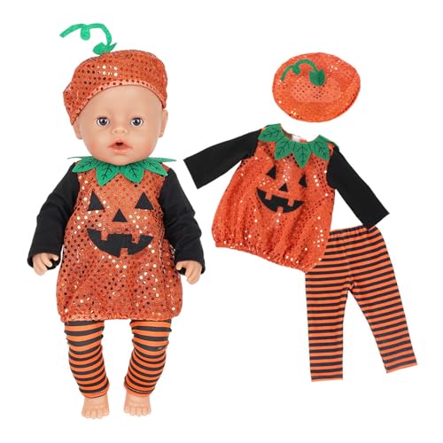 Festival-Themen-Puppen-Outfit für 45,7 cm große Mädchen, Weihnachten, Halloween, Urlaub, Kostüm, Kleidung, einfaches Anziehen für Kinder, Spiel, Festival, Kostümzubehör Festival-Themen-Puppen-Outfit für 45,7 cm große Mädchen, Weihnachten, Halloween, Urlaub, Kostüm, Kleidung, einfaches Anziehen für Kinder, Spiel, Festival, Kostümzubehör von HINAYOSAN
