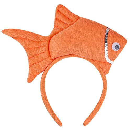 HINAYOSAN 1/3-teiliges Fischkostüm für Kinder, Mädchen, Fisch-Stirnband, Fliege, Tutus, Rock, Halloween, Meerestier-Cosplay-Zubehör von HINAYOSAN