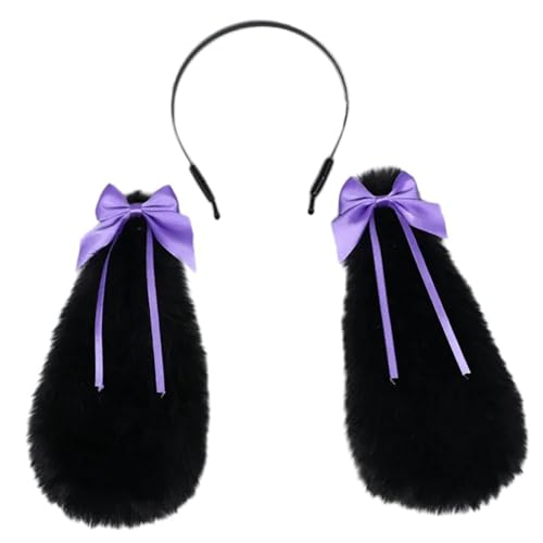 HINAYOSAN Anime Stirnband Cosplay Requisiten Kaninchen Haarreif Pelzige Kaninchen Haarstyling für Con Stirnband Kaninchen Tier Karneval von HINAYOSAN