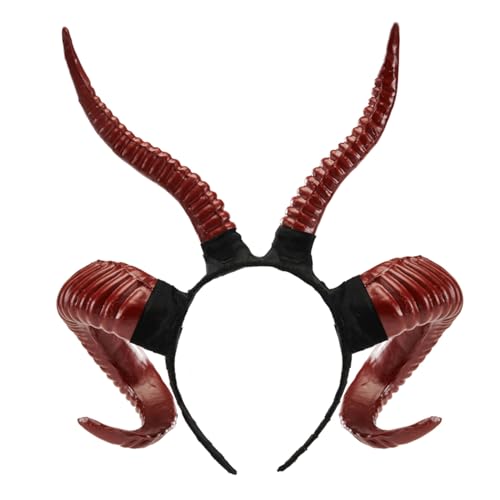 HINAYOSAN Halloween Party Hairhoop Teufelshorn Haarband Animation Kopfschmuck Themenparty Stirnband Festival Haarband von HINAYOSAN