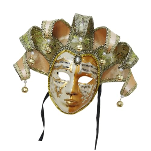 HINAYOSAN Maskerade Vollgesichts-Maskerade-Kostüm, Zubehör für Damen, Halloween, Maskerade, Karneval, Partys von HINAYOSAN