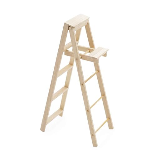 Puppenhäuser Miniatur Leiter 1/12 Maßstab Faltbare Stufe für Puppenhäuser Baustelle und Handwerk Projekt Dekoration Miniatur Display Modell Puppenhäuser Miniatur Leiter 1/12 Maßstab Faltbare Stufe für Puppenhäuser Baustelle und Handwerk Projekt Dekoration Miniatur Display Modell von HINAYOSAN