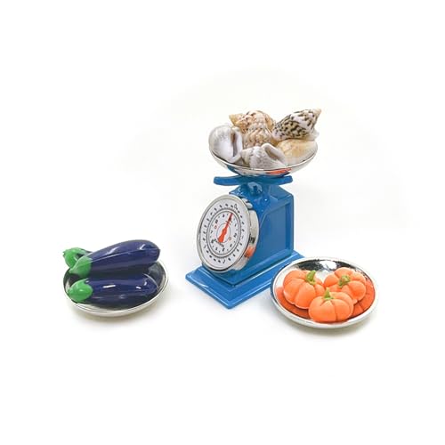 Realistische kleine Lebensmittelmarktwaage Modell für Puppenhäuser Display Basis glatte Oberflächen Griff kompakte Küche Szene Zubehör Küchenwaage Dekorationen Realistische kleine Lebensmittelmarktwaage Modell für Puppenhäuser Display Basis glatte Oberflächen Griff kompakte Küche Szene Zubehör Küchenwaage Dekorationen von HINAYOSAN