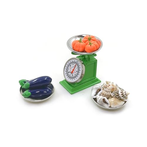 Realistische kleine Lebensmittelmarktwaage Modell für Puppenhäuser Display Basis glatte Oberflächen Griff kompakte Küche Szene Zubehör Küchenwaage Dekorationen Realistische kleine Lebensmittelmarktwaage Modell für Puppenhäuser Display Basis glatte Oberflächen Griff kompakte Küche Szene Zubehör Küchenwaage Dekorationen von HINAYOSAN