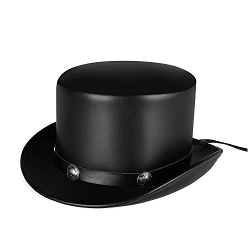 HINGTAT Halloween Steampunk Pest-Doktor Neutral Magic Hat Gentleman Zylinderhut Männer Weiblich Cosplay Prom Requisiten magische Hut Gentleman Party Top Hut von HINGTAT