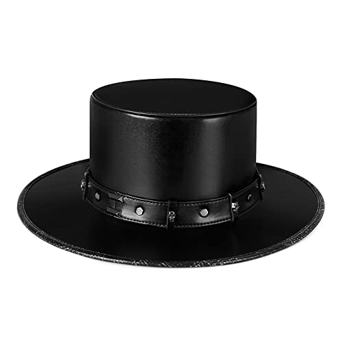 HINGTAT Halloween Steampunk Pest-Doktor Neutral Magic Hat Gentleman Zylinderhut Männer Weiblich Cosplay Prom Requisiten magische Hut Gentleman Party Top Hut von HINGTAT