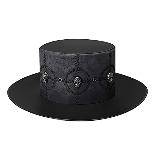 HINGTAT Halloween Steampunk Pest-Doktor Neutral Magic Hat Gentleman Zylinderhut Männer Weiblich Cosplay Prom Requisiten magische Hut Gentleman Party Top Hut von HINGTAT