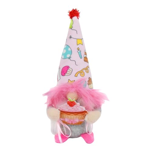 HIOPOIUYT Bunte Gefüllt Plüschpuppen Mit Luftballons Kuchen Skandinavische Tomtes Tabletop Orament Birthday Party Decors Decors Geschenk von HIOPOIUYT