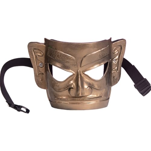 HIOPOIUYT Drei Sterne Hügelmaske Cosplay Maske Vollgesichtsmaske Halloween Kostümzubehör Für Männer Männer Halloween Masquerade Cosplay von HIOPOIUYT