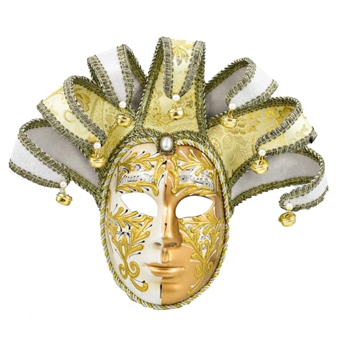 HIOPOIUYT Masquerade Jesters Venezianer Comedy Mardi Gras Party Maske Halloween Cosplay Maske Wanddekorationen Geschenke von HIOPOIUYT