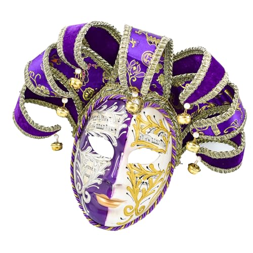 HIOPOIUYT Masquerade Jesters Venezianer Comedy Mardi Gras Party Maske Halloween Cosplay Maske Wanddekorationen Geschenke von HIOPOIUYT