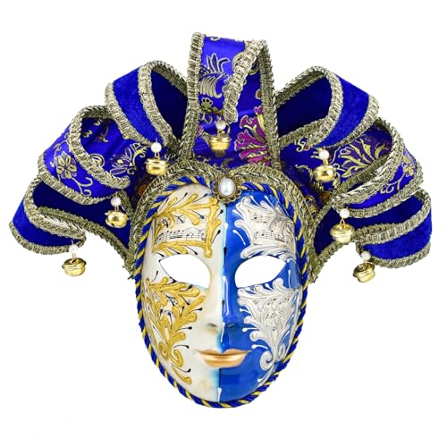 HIOPOIUYT Masquerade Jesters Venezianer Comedy Mardi Gras Party Maske Halloween Cosplay Maske Wanddekorationen Geschenke von HIOPOIUYT