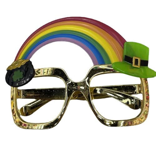 HIOPOIUYT Patricks Day Shamrock Brillen Irische Day Eyewear Irish Day Brille Patricks Dressing Accessoires Partys Bevorzugt Geschenk von HIOPOIUYT