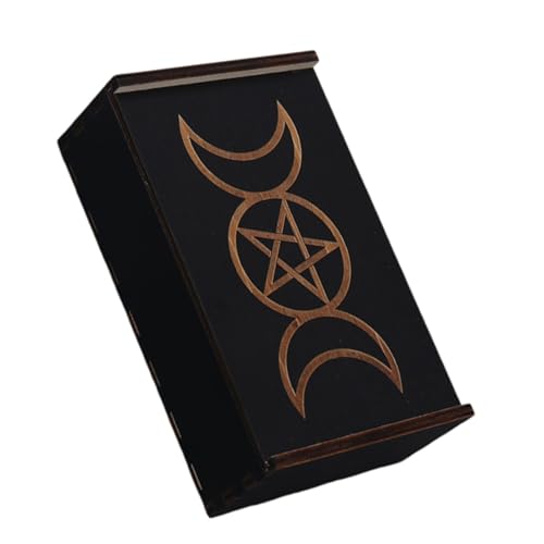 HIOPOIUYT Tarot Karten Box Holz Tarot Karten Box Tarot Deck Behälter Spiel Tarot Deck Hülle Karten Aufbewahrungsbox von HIOPOIUYT