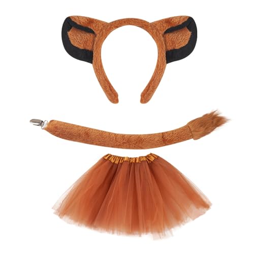 HIOPOIUYT Tierkostüm Set Für Kinder Halloween Kostüm Anziehoutfit Halloween Tierkostüm Für Jungen Und Mädchen Weihnachten Cosplay von HIOPOIUYT