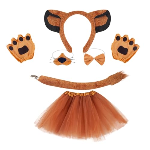 HIOPOIUYT Tierkostüm Set Für Kinder Halloween Kostüm Anziehoutfit Halloween Tierkostüm Für Jungen Und Mädchen Weihnachten Cosplay von HIOPOIUYT