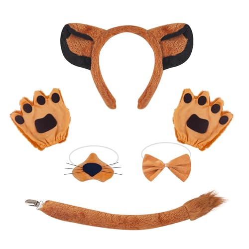 HIOPOIUYT Tierkostüm Set Für Kinder Halloween Kostüm Anziehoutfit Halloween Tierkostüm Für Jungen Und Mädchen Weihnachten Cosplay von HIOPOIUYT