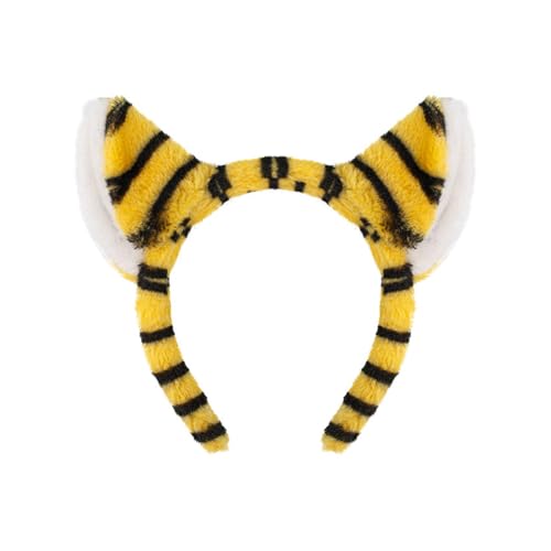 HIOPOIUYT Tigre Kostüme Set Tigre Accessoires Ohren Stirnband Schwanz Bowtie Für Kid Girls Halloween Weihnachten Animal Cosplay Kostüm von HIOPOIUYT