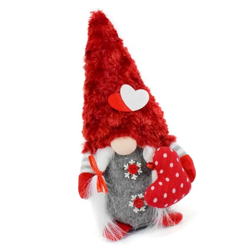 HIOPOIUYT Valentines Day Gnomes Plushes Dolls Handmade Face Less Dolls Decorations Hat For Living Room von HIOPOIUYT