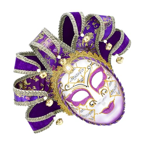 HIOPOIUYT Venezianer Comedy Maske Masquerade Maske Jesters Cosplay Party Maske Exquisite Wanddekoration Maske Für Halloween von HIOPOIUYT