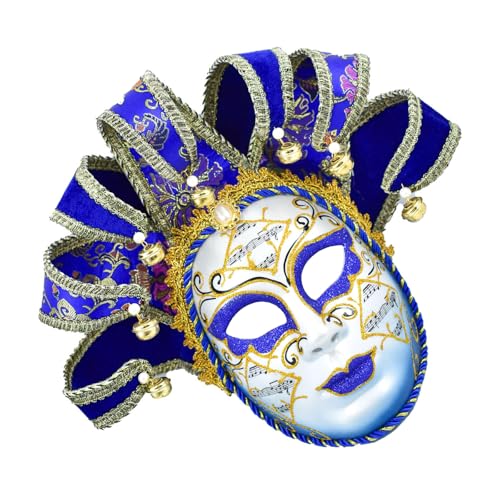 HIOPOIUYT Venezianer Comedy Maske Masquerade Maske Jesters Cosplay Party Maske Exquisite Wanddekoration Maske Für Halloween von HIOPOIUYT