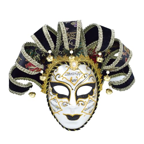 HIOPOIUYT Venezianer Comedy Maske Masquerade Maske Jesters Cosplay Party Maske Exquisite Wanddekoration Maske Für Halloween von HIOPOIUYT