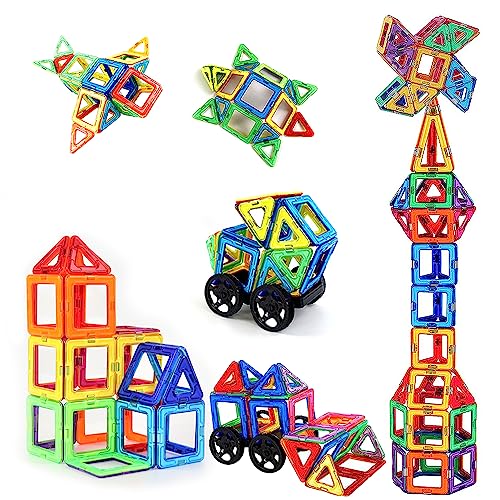 HIQE-FL 56 Teile Magnetische Bausteine,Magnetspielzeug,Magnet Spielzeug Magnetspiele Für Kinder Geschenk,Magneten Kinder Magnetbausteine,Magnetische Bausteine Magnet Spielzeug von HIQE-FL