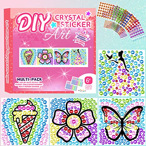 HIQE-FL Suncatcher Bastelsets für Kinder,DIY-Diamant-Spielzeug für Mädchen ab 6 Jahren,Bastelset Kinder ab 6 Jahre,Diamond Painting Kinder Bastelsets für mädchen Geschenke 7 Jahre von HIQE-FL