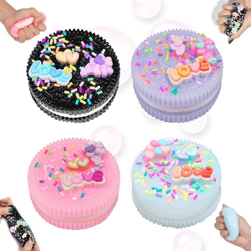 Keks Stressabbauspielzeug,4 Stück Handgemachtes aus Silikon zum Stressabbau,Taba Squishy,Squeeze Toy,Ultraweiches Dekompressions Entlüftungsspielzeug,Squishy Toy,Anti Stress Spielzeug Keks Stressabbauspielzeug,4 Stück Handgemachtes aus Silikon zum Stressabbau,Taba Squishy,Squeeze Toy,Ultraweiches Dekompressions Entlüftungsspielzeug,Squishy Toy,Anti Stress Spielzeug von HIQE-FL