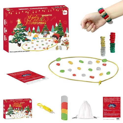 Magnetisches Schachspiel,Tisch-Magnetspiel,Strategie-Brettspiel,Kampfschach mit Magnetisch,Tisch Magnetspiel,Magnet Spiel,Magnetic Chess Game,Magnet Schach,für Familien-Party, Weihnachten von HIQE-FL