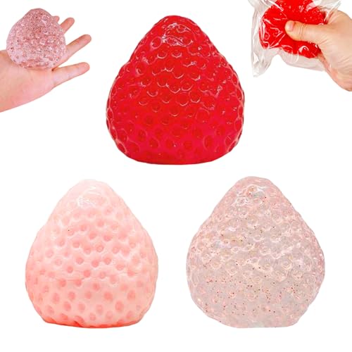 Squeeze Spielzeug,3 Stück Stressabbau Spielzeug,Anti Stress Spielzeug,Erdbeer Squeeze Spielzeug,Squeeze Toy,Squishy Spielzeug,Erdbeer Squishy Stressball,für Kinder und Erwachsene Squeeze Spielzeug,3 Stück Stressabbau Spielzeug,Anti Stress Spielzeug,Erdbeer Squeeze Spielzeug,Squeeze Toy,Squishy Spielzeug,Erdbeer Squishy Stressball,für Kinder und Erwachsene von HIQE-FL