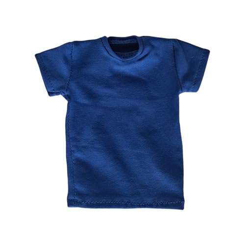 HIQIU 1/6 Maßstab Männer T-Shirt-Tee-Modell Fits für 12inch Weibliche Und Männliche Action-Figur Körper (Blau) von HIQIU